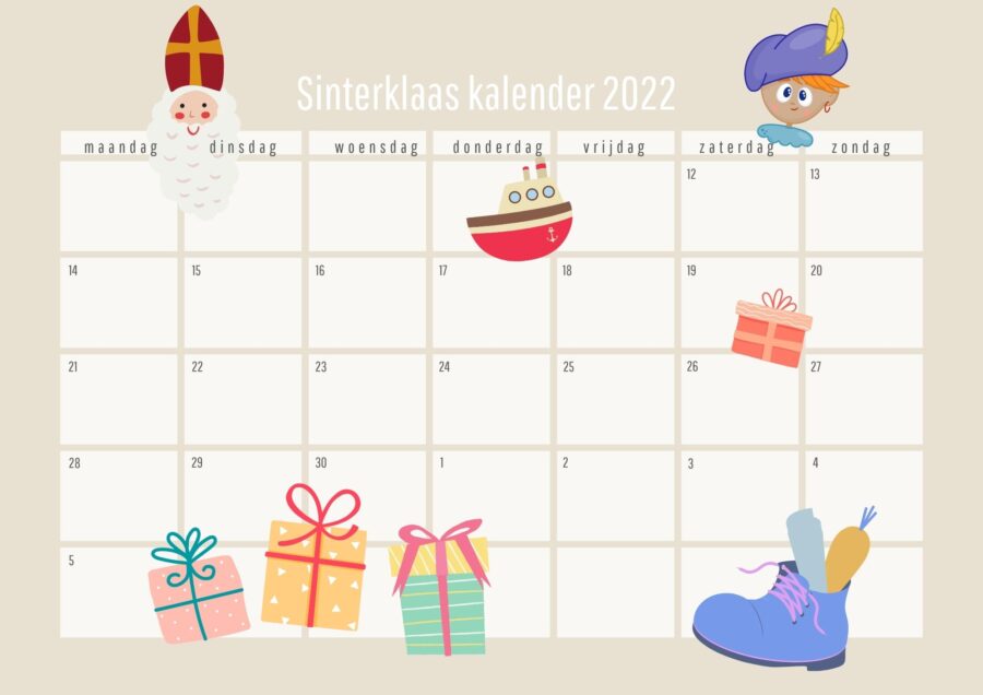 Sinterklaas kalender 2022