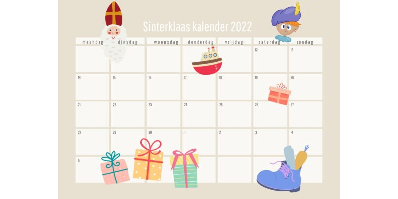 Sinterklaas kalender 2022